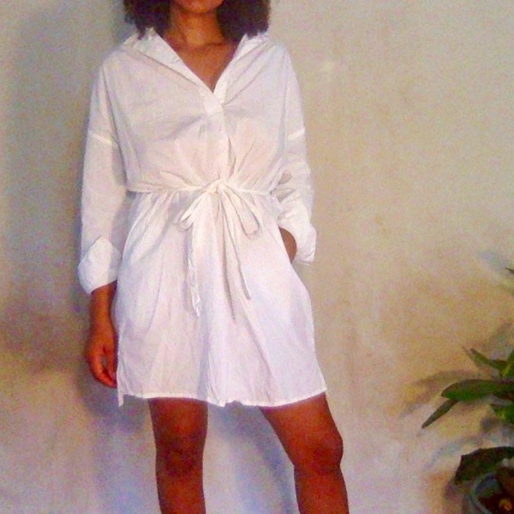 White French Connection cotton shirt dress/tunic